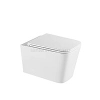 Унитаз подвесной Grossman GR-4441SQ белый, безободковый, с крышкой микролифт, слив торнадо Унитаз подвесной Grossman GR-4441SQ белый, безободковый, с крышкой микролифт, слив торнадо