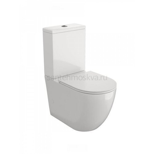 Унитаз напольный торнадо безободковый с быстросъемным сиденьем микролифт TCEE Milana Vortex T00744