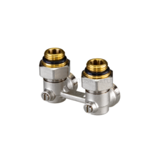 Ридан 003L0398R LV-KB — Клапан запорный для нижнего присоединения к радиатору, резьба 1/2" х 3/4", угловой