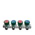 Коллектор FAR FK 3824 3412TP регулирующий проходной ВР-НР 3/4"х1/2" с 4 отводами