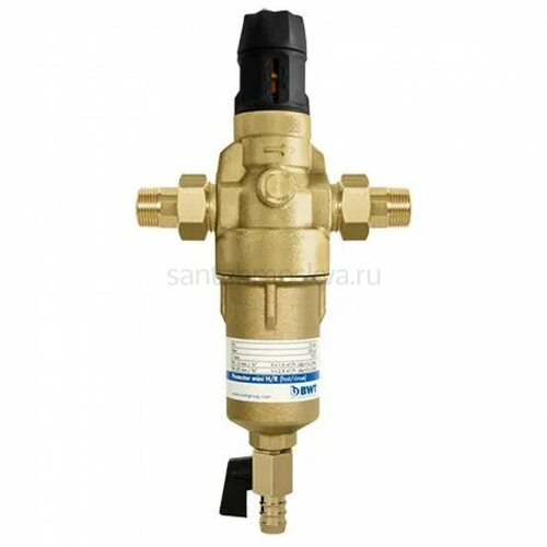 Фильтр механической очистки воды с редуктором давления BWT Protector mini H/R HWS ¾" 810563 (БВТ)