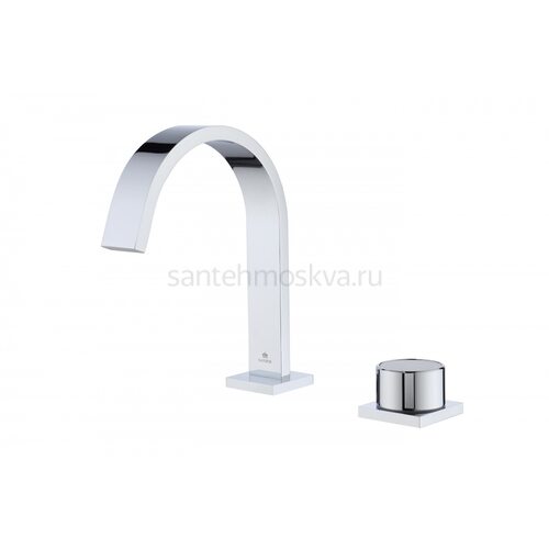 01111 Смеситель на борт раковины (2-отв,ХРОМ) (10/1шт)