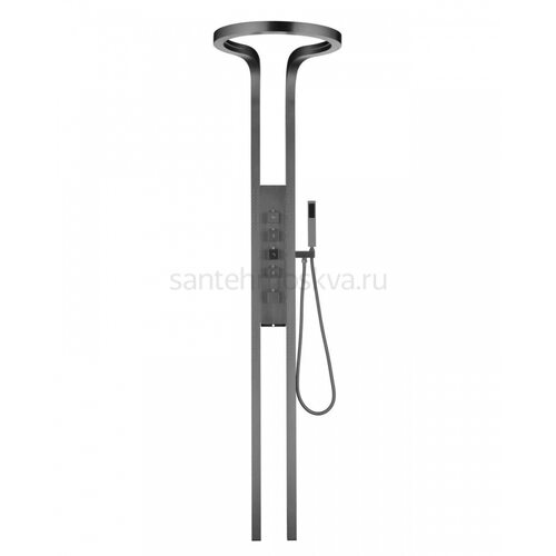 01168-Q Панель для душа, многофункциональный (ГРАФИТ) (1шт)