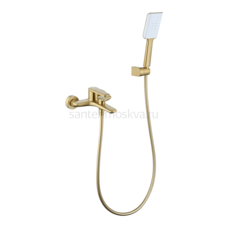 02131-S Смеситель од. для ванны кор. (матовое золото) (8/1шт)