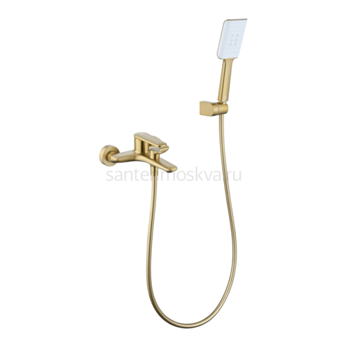 02131-S Смеситель од. для ванны кор. (матовое золото) (8/1шт)