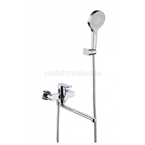 06141 Смеситель од. для ванны дл. (ХРОМ) (8/1шт)