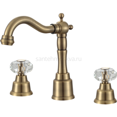 09015-D Смеситель на борт рак. (3-отв) (10/1шт) Л/К