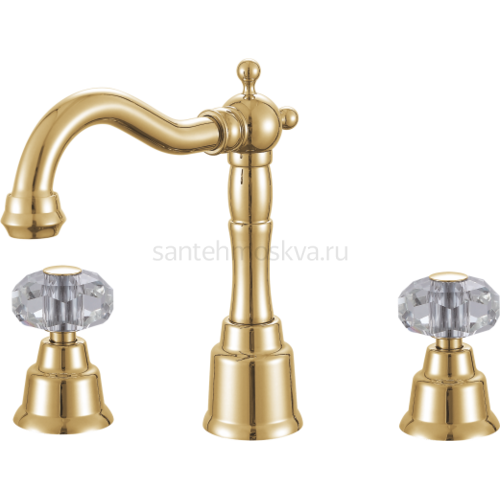 09015-E Смеситель на борт раковины (3-отв) (10/1шт) Л/К