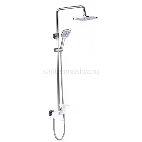 12063-F Душевой релинг (БЕЛЫЙ) (5/1шт) Л/К