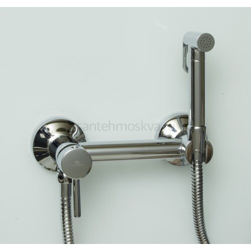 12202 Set Смеситель для гиг. душа КРУГ. (ХРОМ) (10/1шт)