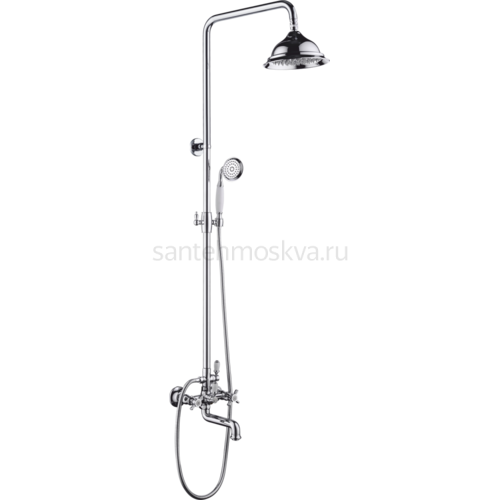15161 Двухвентильный душевой релинг (ХРОМ) (4/1шт)