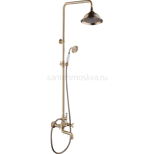 15161-D Двухвент душевой релинг БРОНЗА (4/1шт)