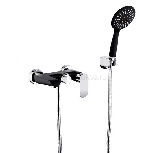 22032-C Смеситель од. для ванны (ЧЕРНЫЙ) (10/1шт) Л/К