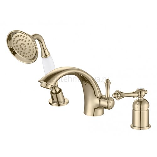 77033-E Смеситель на борт ванны (ЗОЛОТО) (6/1шт)