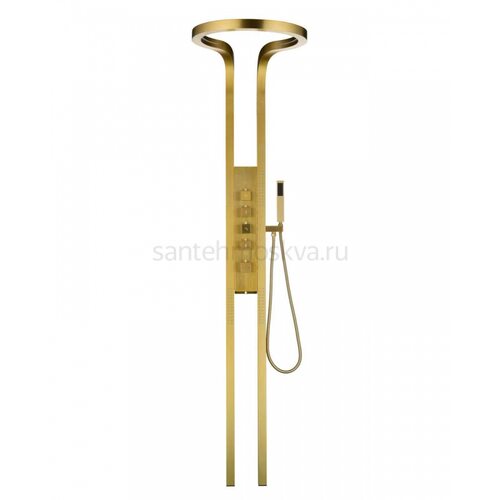 01168-S Панель для душа, многофункциональный (мат. золото) (1шт)