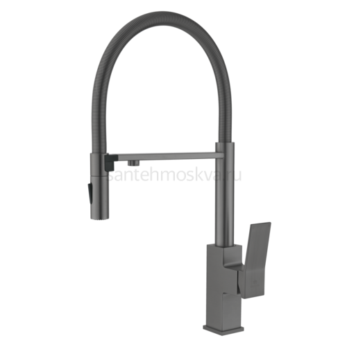 05126-Q Смес. для кухни с гиб МАГ. изл. и под. фильт. (ГРАФИТ) (10/1шт)