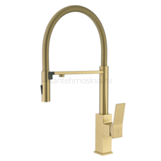 GZ05126-S Смеситель для кухни с гиб МАГ. изл. и под. фильт. (матовое золото) GZ05126-S Смеситель для кухни с гиб МАГ. изл. и под. фильт. (матовое золото)