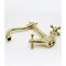 09112-E Смеситель двухвент. для умыв. (ЗОЛОТО) (10/1шт)