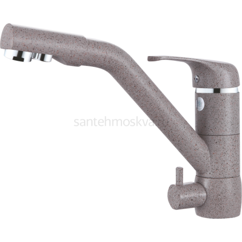 16026-A Смеситель (БЕЖ. ПЕС.) с фильтром (10/1шт) Л/К