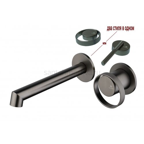 19144-Q Встроенный смес для рак. (ГРАФИТ) (10/1шт)