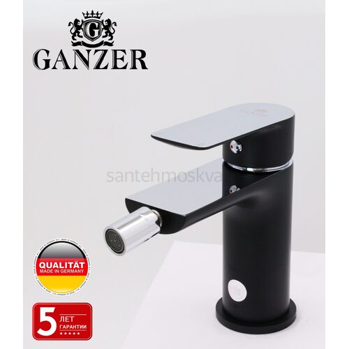 21051-C Смеситель для биде (чер.+хром) (10/1шт) Л/К