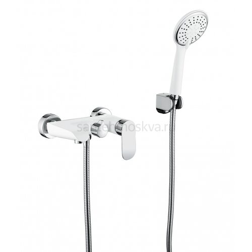 22032-F Смеситель од. для ванны (БЕЛЫЙ) (10/1шт) Л/К