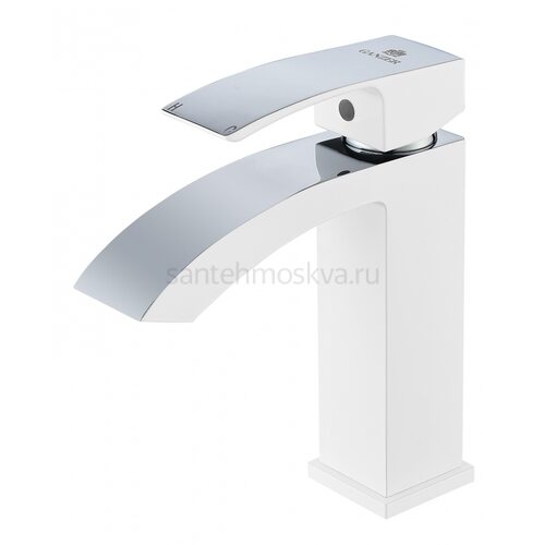 44111-F Смеситель од. для раковины (БЕЛЫЙ) (10/1шт)