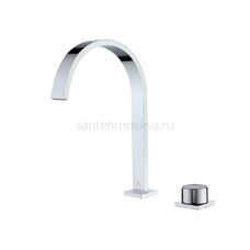 01112 Смеситель на борт раковины (2-отв,ХРОМ) (10/1шт)