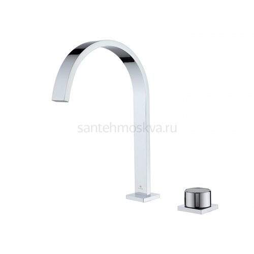 01112 Смеситель на борт раковины (2-отв,ХРОМ) (10/1шт)