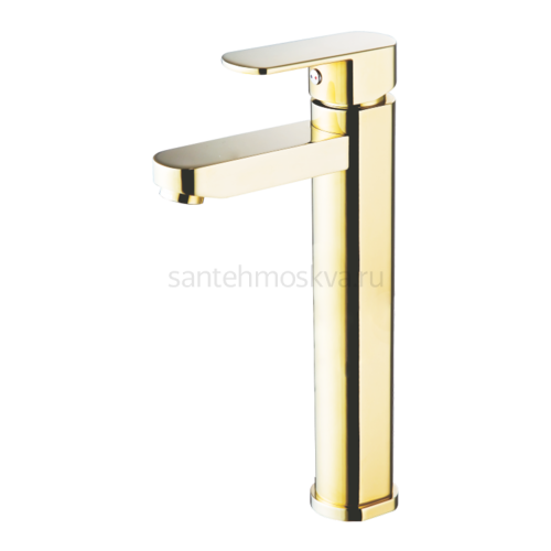 06012-E Смеситель для умыв (ВЫСОКИЙ ЗОЛОТО) (8/1шт) Л/К