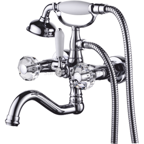 09036 Смеситель двухвентельный для ванны Л/К