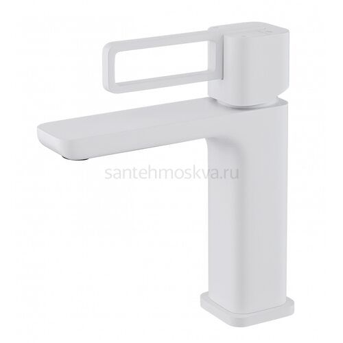12111-F Смеситель од. для раковины (БЕЛЫЙ) (10/1шт)