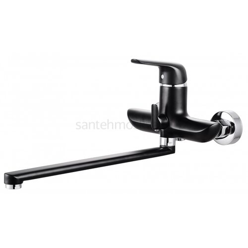 24041-C Смеситель одно. для ванны (ЧЕРНЫЙ) (6/1шт) Л/К