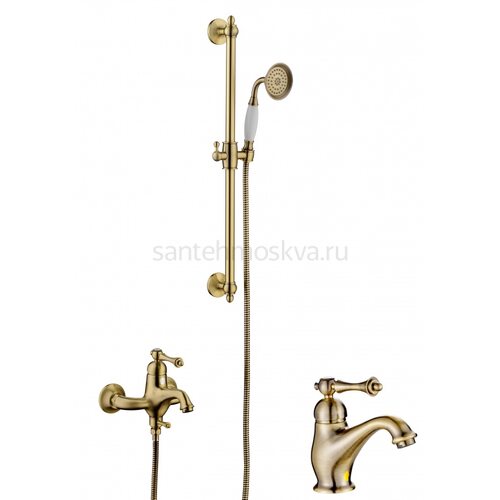 77037-D Душевой комплект (3 в 1) БРОНЗА (4/1шт) Л/К