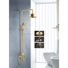 GZ09061-E Двухвен. душевой релинг ЗОЛОТО GZ09061-E Двухвен. душевой релинг ЗОЛОТО