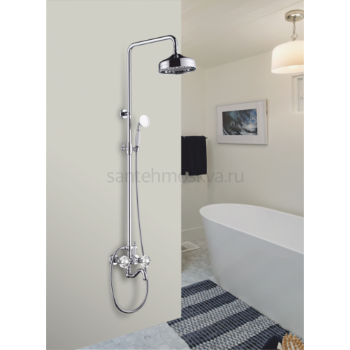 09062 Двухвентильный душевой рейлинг (4/1шт) Л/К
