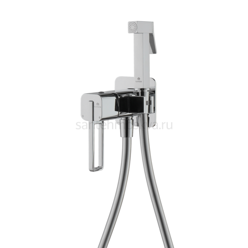 12157 Смеситель встраиваемый с ГИГ. душем (ХРОМ) (10/1шт)