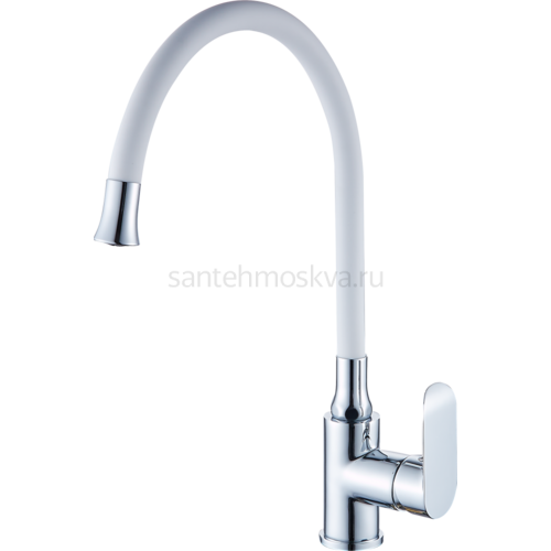 22021-F Смеситель од. для кухни (БЕЛЫЙ) (10/1шт) Л/К