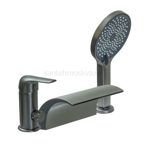 24033-G Смеситель на борт ванны (ГРАФИТ) (8/1шт)