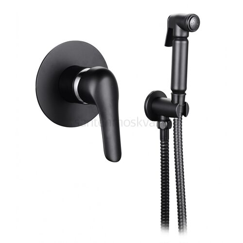 24056-C Комплект скрыт. монтажа (ЧЕРНЫЙ) КРУГЛЫЙ (10/1шт) Л/К