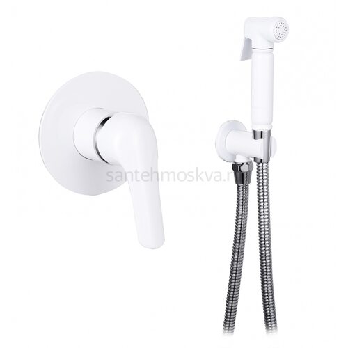 24056-F Комплект скрыт. монтажа (БЕЛЫЙ) КРУГЛЫЙ (10/1шт) Л/К