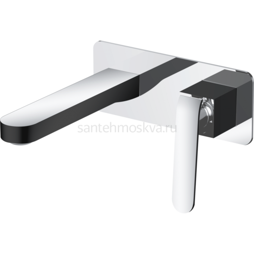 26044-C Смеситель вст. для раковины (черный+хром) (8/1шт) Л/К