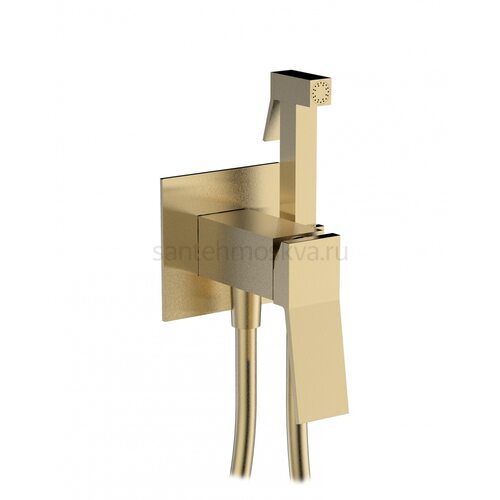 05157-S Смеситель встраиваемый с ГИГ. душом (матовое золото) (10/1шт)
