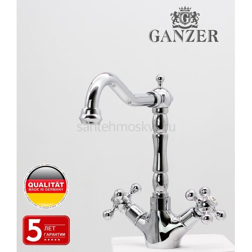 09122 Смеситель 2-ух ручный для кухни (10/1шт)