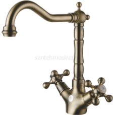 GZ09122-D Смеситель 2-ух руч. для кухни (БРОНЗА) (10/1шт) GZ09122-D Смеситель 2-ух руч. для кухни (БРОНЗА) (10/1шт)