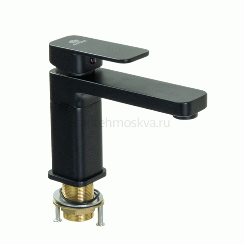 12012-C Смеситель для умывальника (ЧЕРНЫЙ) (10/1шт) Л/К