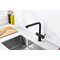 16036-C Смес. од. для кухни с ВЫД. лейкой и подк. ФИЛЬТ. (ЧЕРНЫЙ) (10/1шт)
