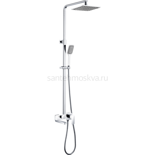 21061-F Душевой релинг (белый,хром) (4/1шт) Л/К