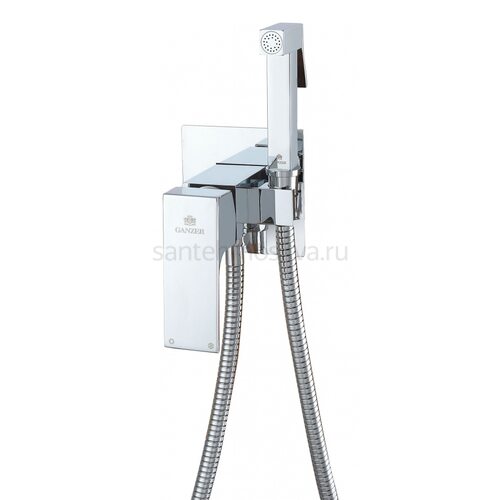 28157 Смеситель встраиваемый с ГИГ. душом (ХРОМ) (10/1шт)