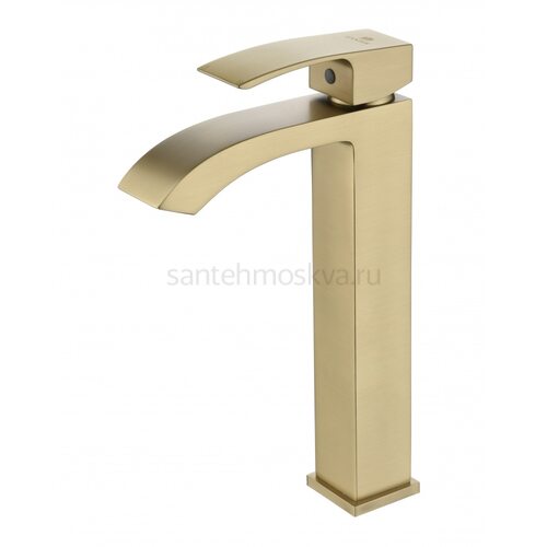 44112-S Смеситель од. для раковины-чаши (матовое золото) (10/1шт)